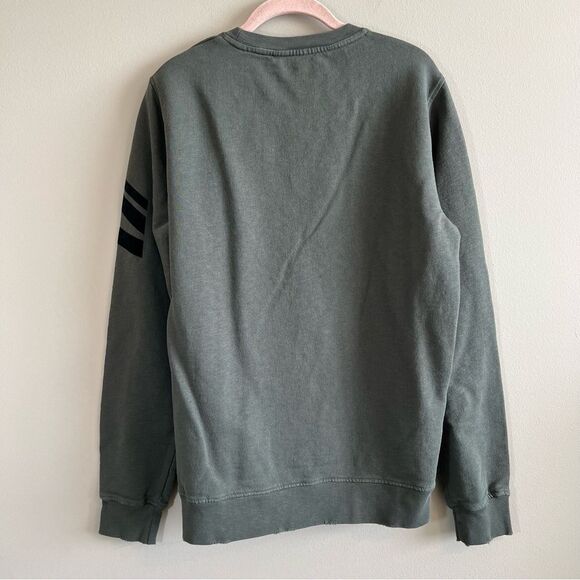 Zadig & Voltaire Men’s Green Soft Arrow Crewneck Sweatshirt Cotton Large - Picture 9 of 11